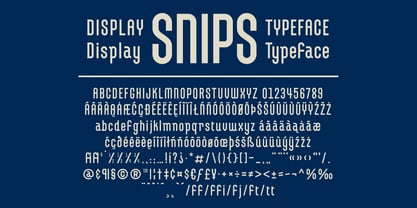 Snips Font Poster 1