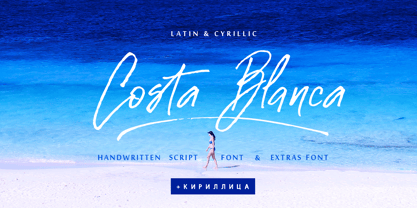 Costa Blanca Cyrillic Font Poster 1