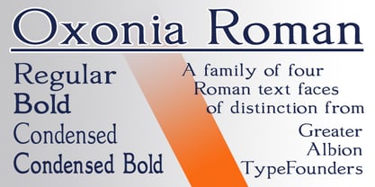 Oxonia Roman Font Poster 1