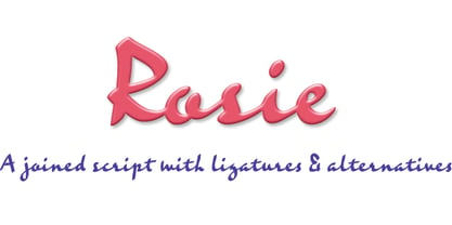Rosie Font Poster 1
