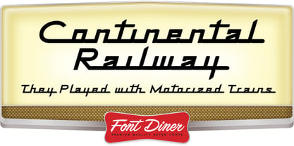 Continental Railway Font Poster 1