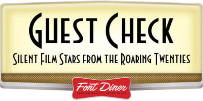 Guest Check Font Poster 1