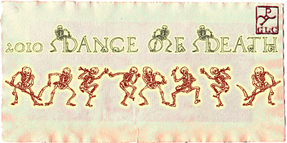 2010 Dance Of Death Font Poster 2