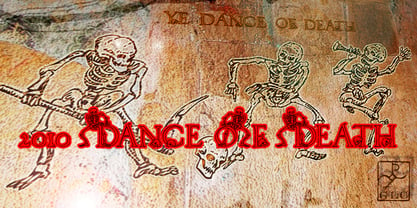 2010 Dance Of Death Font Poster 1