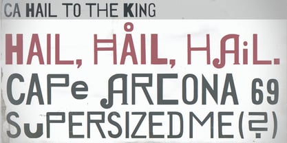 CA Hail To The King Font Poster 3