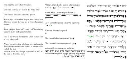 Hebrew Torah Sans Fuente Póster 3