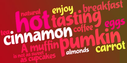 Cupcake Font Poster 2