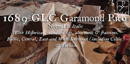 1689 GLC Garamond Pro Font Poster 1