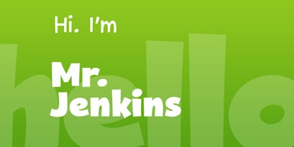 Mr. Jenkins Font Poster 1