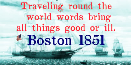 Boston 1851 Font Poster 1