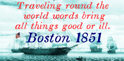 Boston 1851 Font Poster 2
