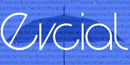 Evcial Font Poster 1