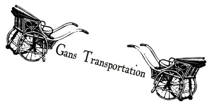 Gans Transportation Font Poster 2
