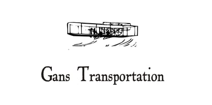 Gans Transportation Font Poster 4