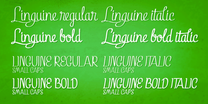 Linguine Font Poster 3
