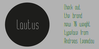 ALT Lautus Font Poster 2