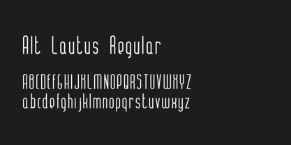 ALT Lautus Font Poster 5