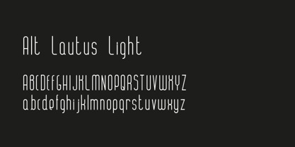 ALT Lautus Font Poster 6