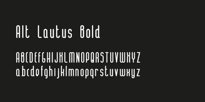 ALT Lautus Font Poster 8