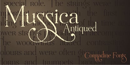 Mussica Antiqued Font Poster 1