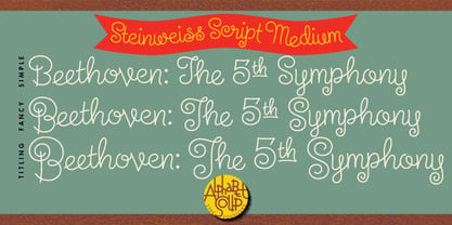 Steinweiss Script Fuente Póster 3