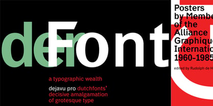 DF Dejavu Pro Font Poster 1