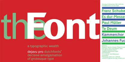 DF Dejavu Pro Font Poster 3