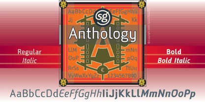 Anthology SG Font Poster 1