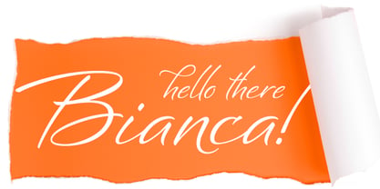 Bianca Font Poster 3