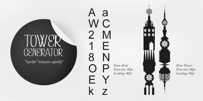 Tower Font Poster 2