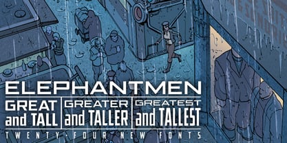 Elephantmen Great and Tall Font Poster 1