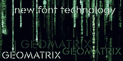 Geomatrix Font Poster 1