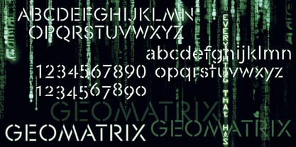 Geomatrix Font Poster 2