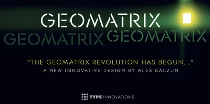 Geomatrix Font Poster 5
