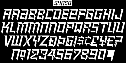 Shred Font Poster 4