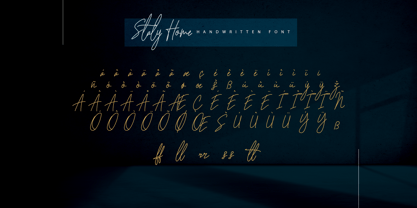 Staly Home Font Poster 11