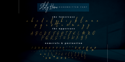 Staly Home Font Poster 10