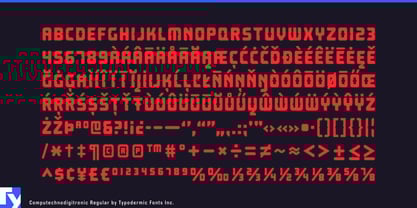 Computechnodigitronic Font Poster 7