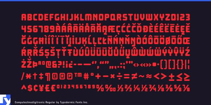 Computechnodigitronic Font Poster 7