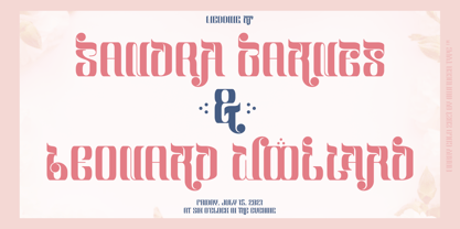 Marry Gold Font Poster 3