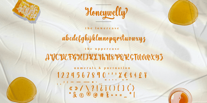 Honeywelly Modern Calligraphy Fuente Póster 12