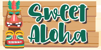 Sweet Aloha Font Poster 1