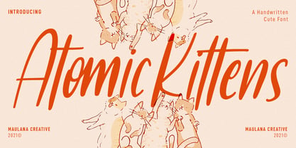 Atomic Kittens Font Poster 1