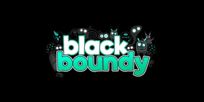 Black Boundy Font Poster 1