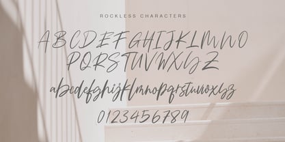 Rockless Font Poster 12