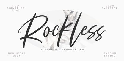 Rockless Font Poster 1