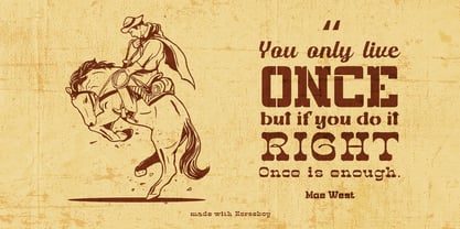 Horseboy Boots Font Poster 6