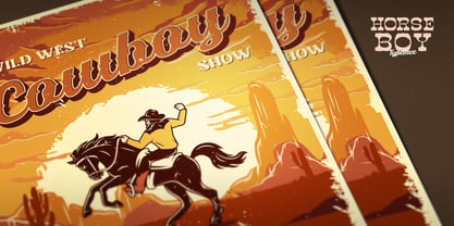 Horseboy Boots Font Poster 14