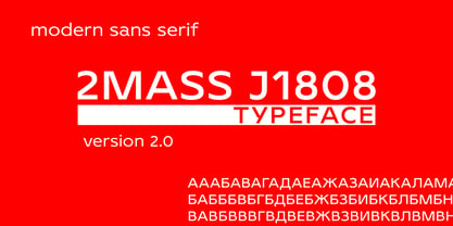 2 Mass J1808 Font Poster 1