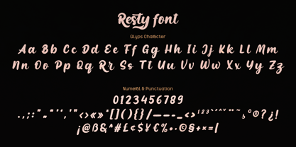 Resty Font Poster 9